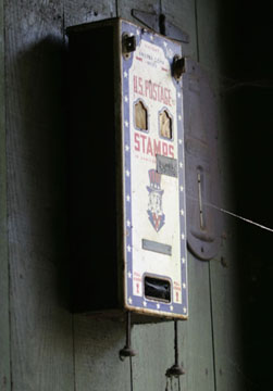 Stamp machine at Rubel Pharms